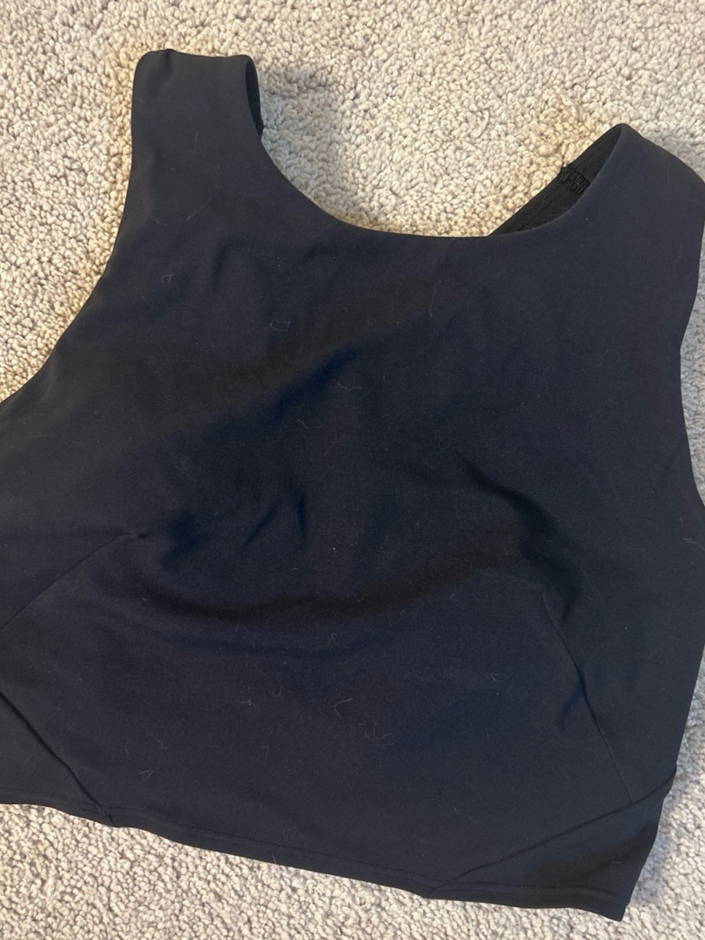 lululemon athletica Black Scoop-Neck Medium-Support Sports Bra